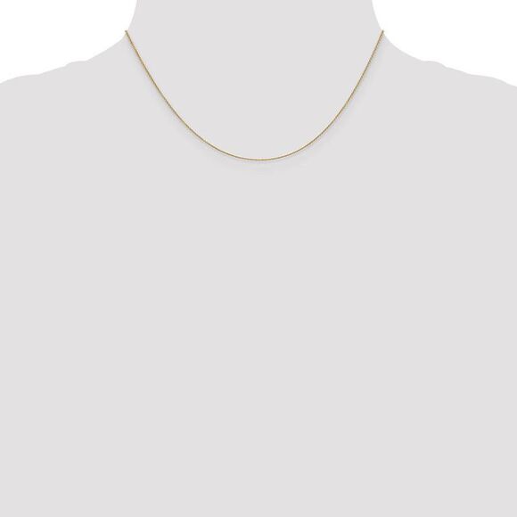 0.9mm, 14k Yellow Gold, Cable Chain Necklace, 16 Inch - Picture 2 of 8